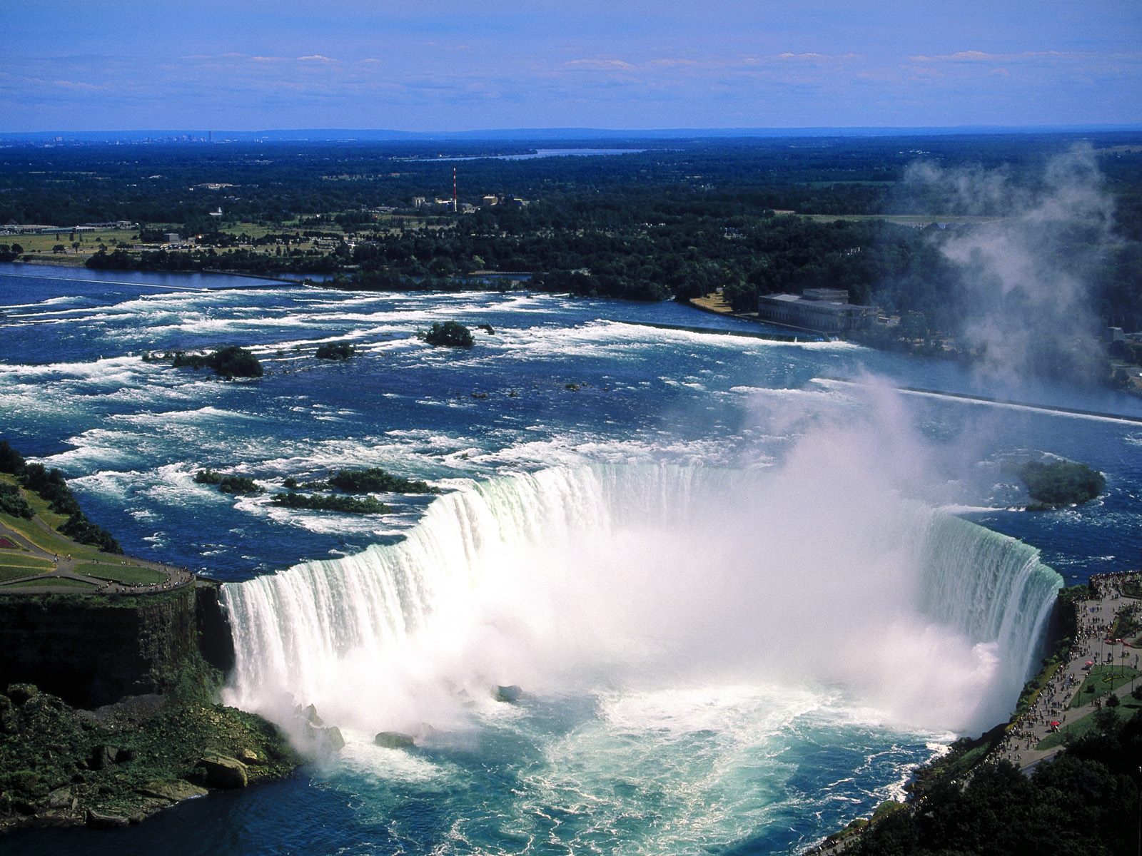 Aerial View of Niagara Falls, Ontario, Canada